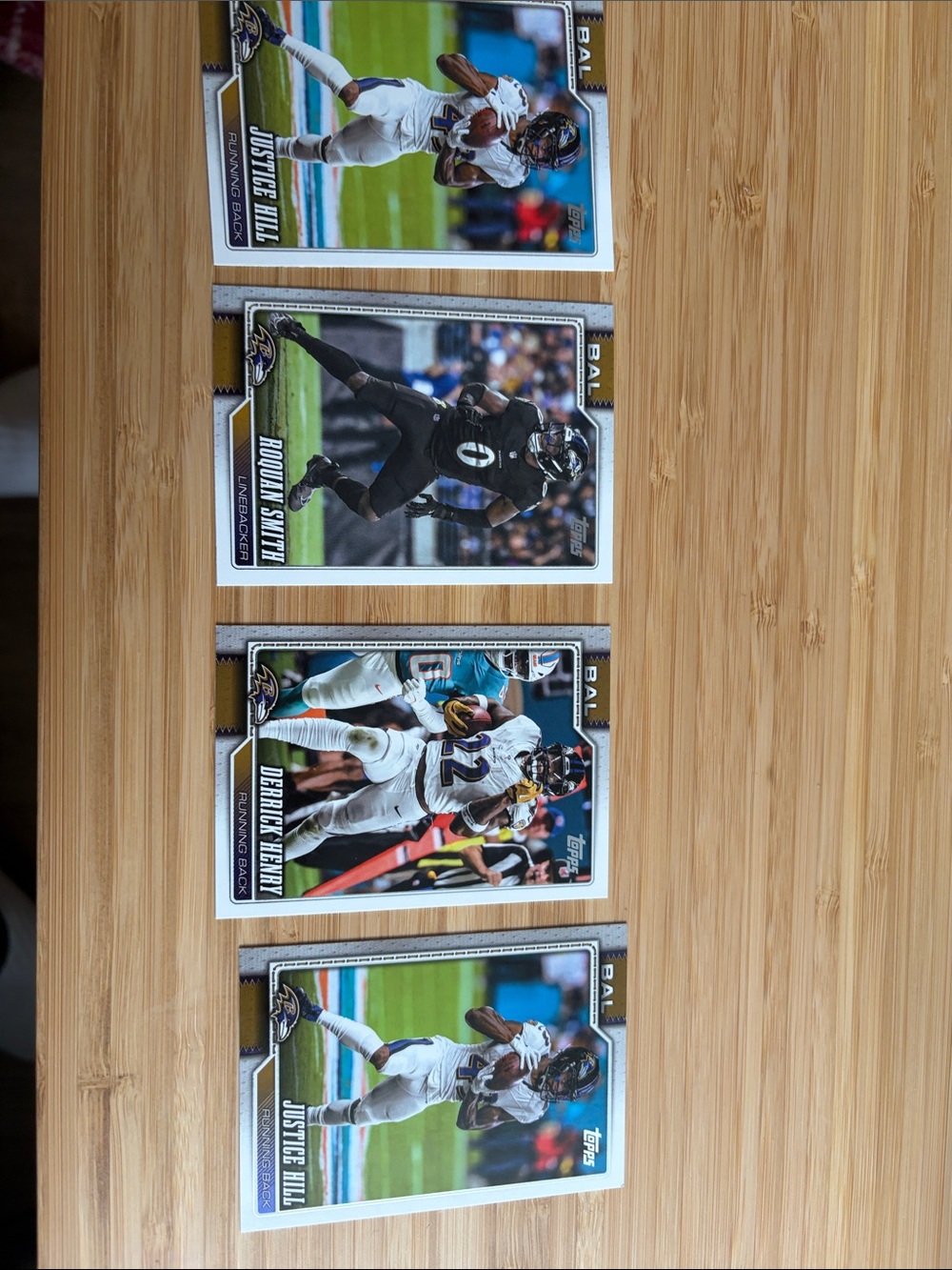 Topps Baltimore Ravens Trading Cards (4)